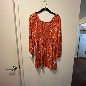 Girls flower dress long sleeve